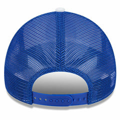 Golden State Warriors Court Sport Foam A-Frame 9FORTY Adjustable Trucker Hat for sale White/Royal | New Era online