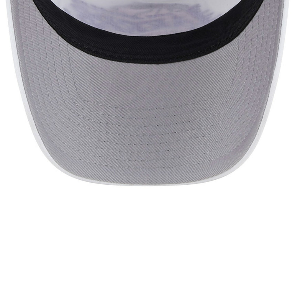 Los Angeles Lakers Court Sport Foam A-Frame 9FORTY Adjustable Trucker Hat White/Purple | New Era online
