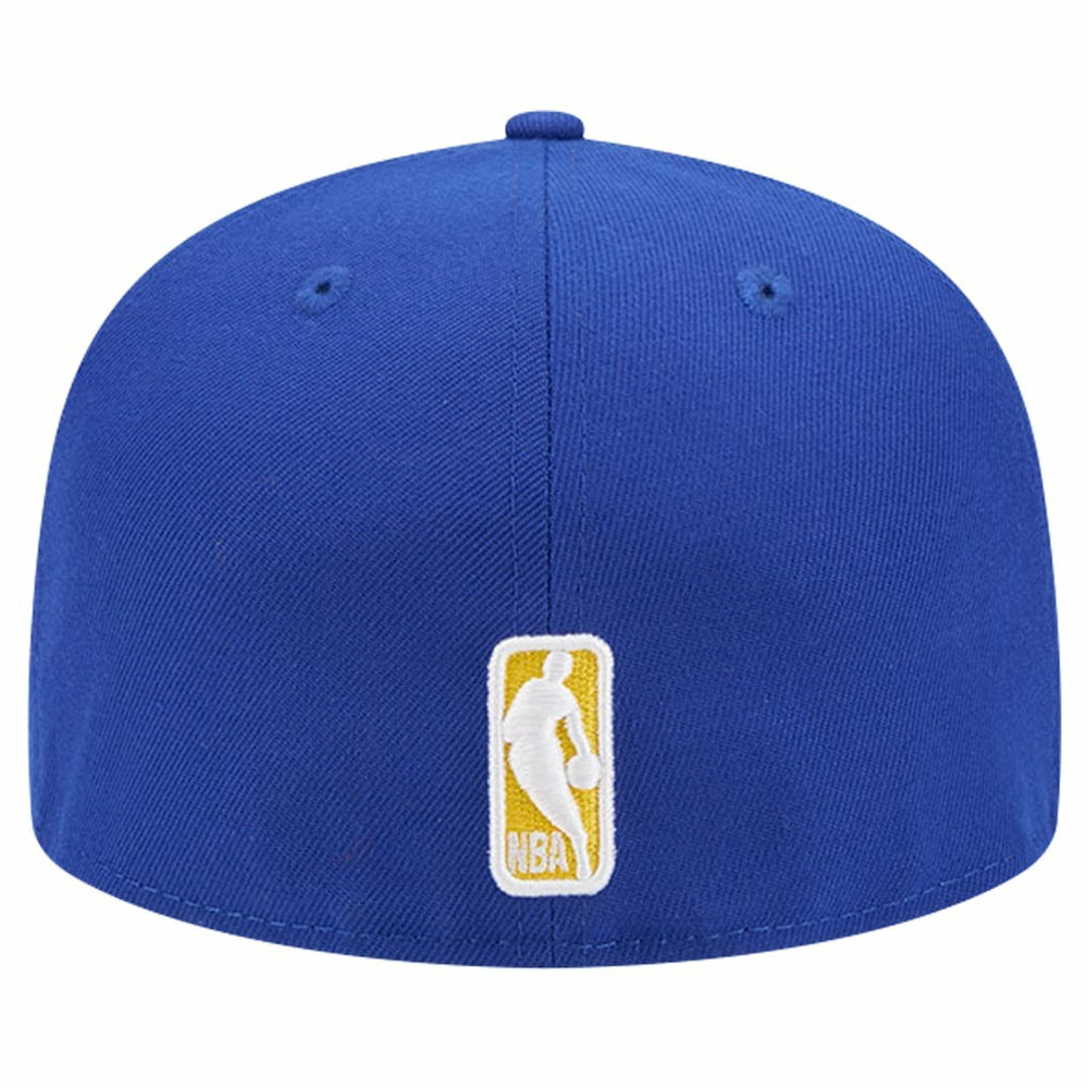 Golden State Warriors Court Sport Leather Applique 59FIFTY Fitted Hat for sale Royal | New Era US