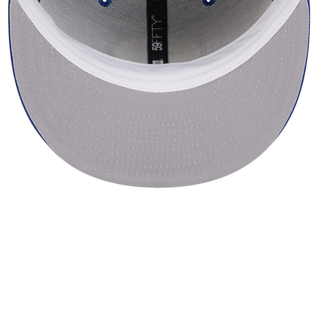 Golden State Warriors Court Sport Leather Applique 59FIFTY Fitted Hat for sale Royal | New Era US