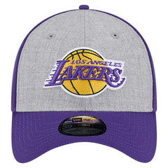 Los Angeles Lakers Two-Tone 39THIRTY Flex Hat Heather Gray/Purple | New Era US