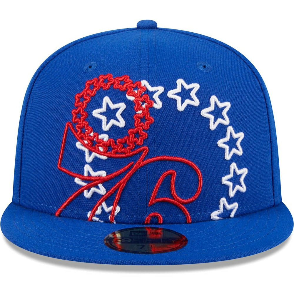 Philadelphia 76ers Game Day Hollow Logo Mashup 59FIFTY Fitted Hat Royal | New Era discount