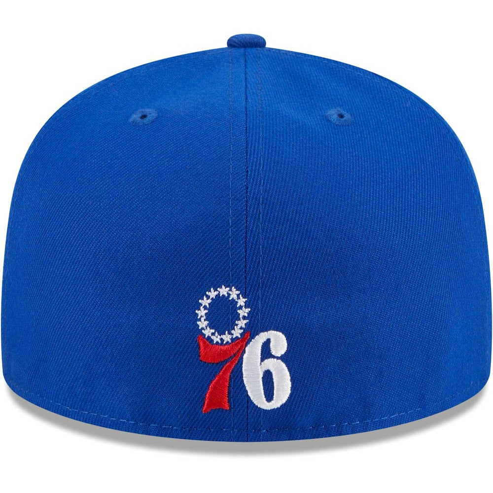 Philadelphia 76ers Game Day Hollow Logo Mashup 59FIFTY Fitted Hat Royal | New Era discount