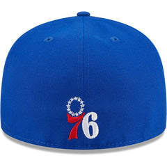 Philadelphia 76ers Game Day Hollow Logo Mashup 59FIFTY Fitted Hat Royal | New Era discount