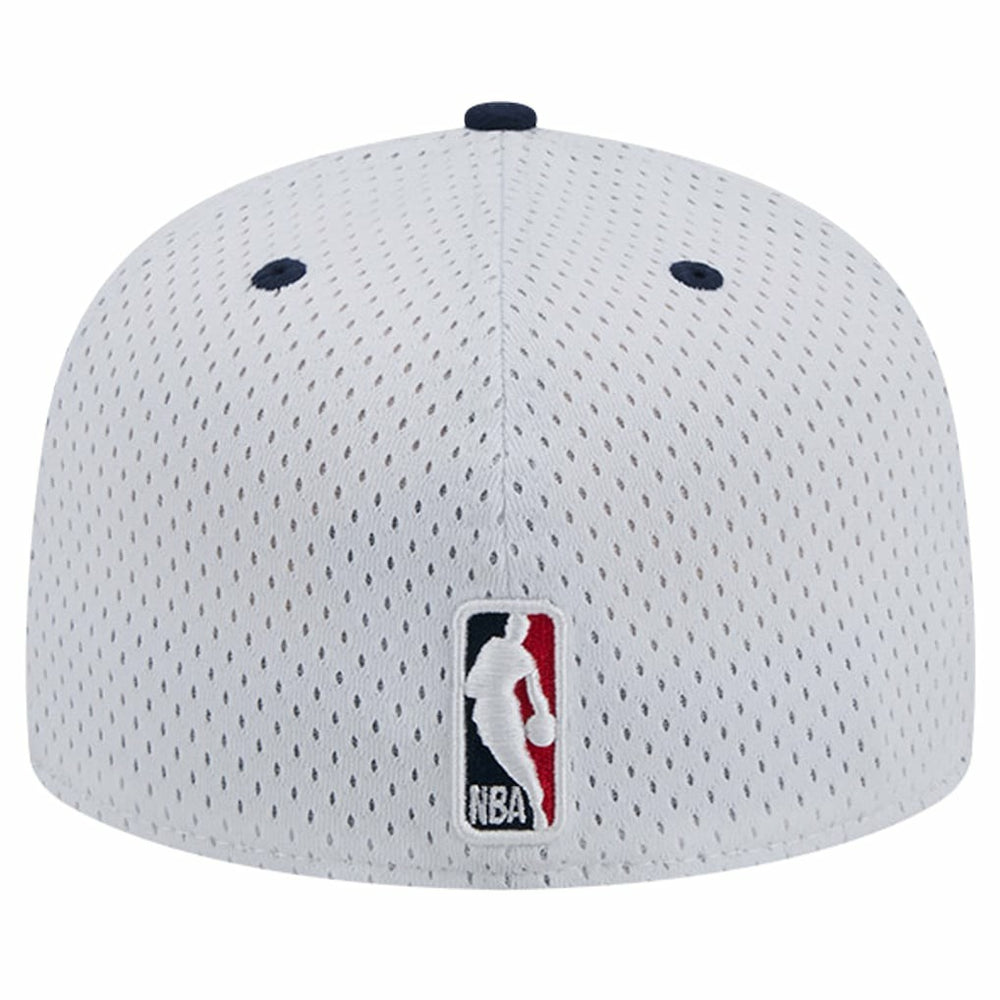 New Orleans Pelicans Throwback 2Tone 59FIFTY Fitted Hat White/Navy | New Era for sale