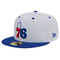 Philadelphia 76ers Throwback 2Tone 59FIFTY Fitted Hat White/Royal | New Era for sale