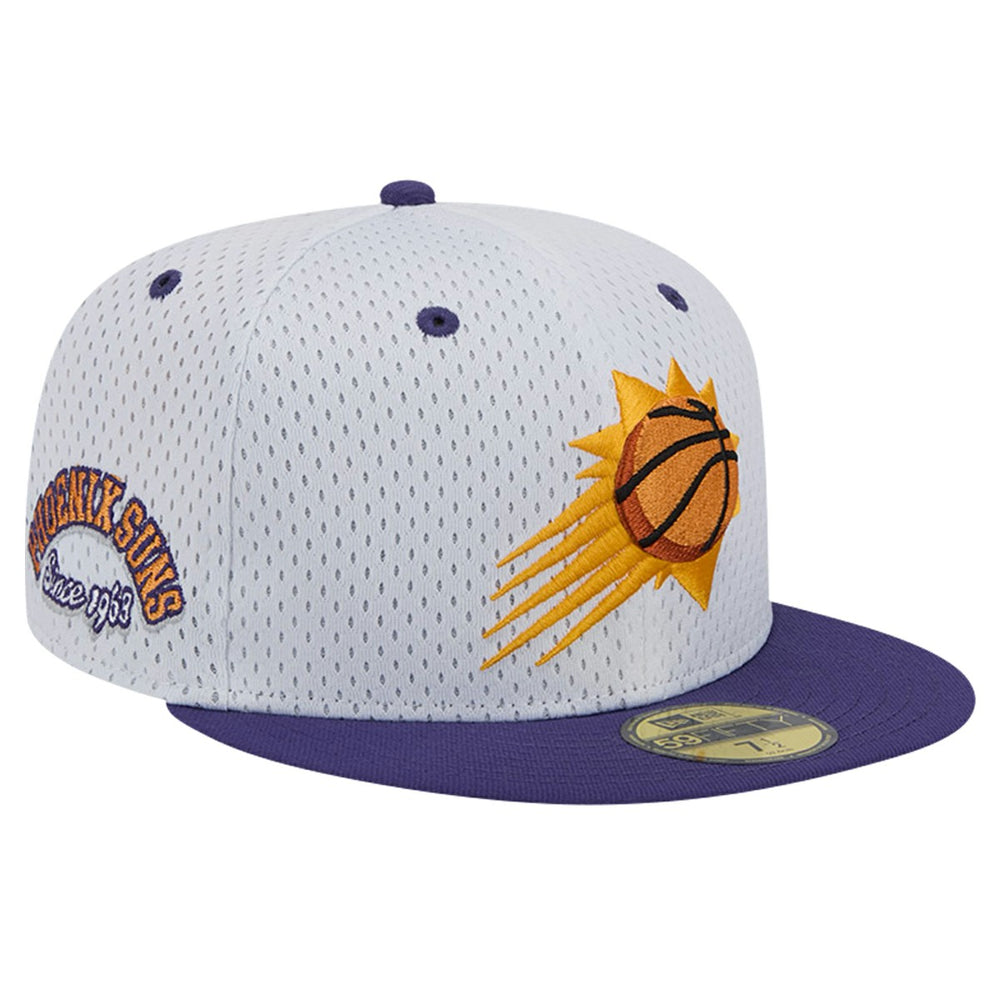 Phoenix Suns Throwback 2Tone 59FIFTY Fitted Hat White/Purple | New Era US