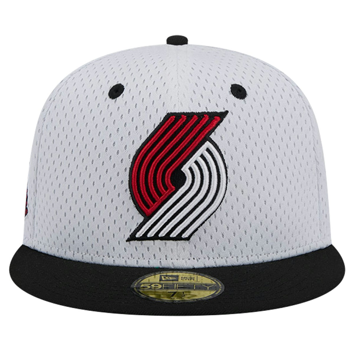 Portland Trail Blazers Throwback 2Tone 59FIFTY Fitted Hat White/Black | New Era outlet