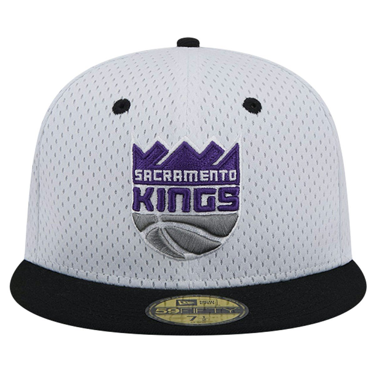 Sacramento Kings Throwback 2Tone 59FIFTY Fitted Hat White/Black | New Era discount