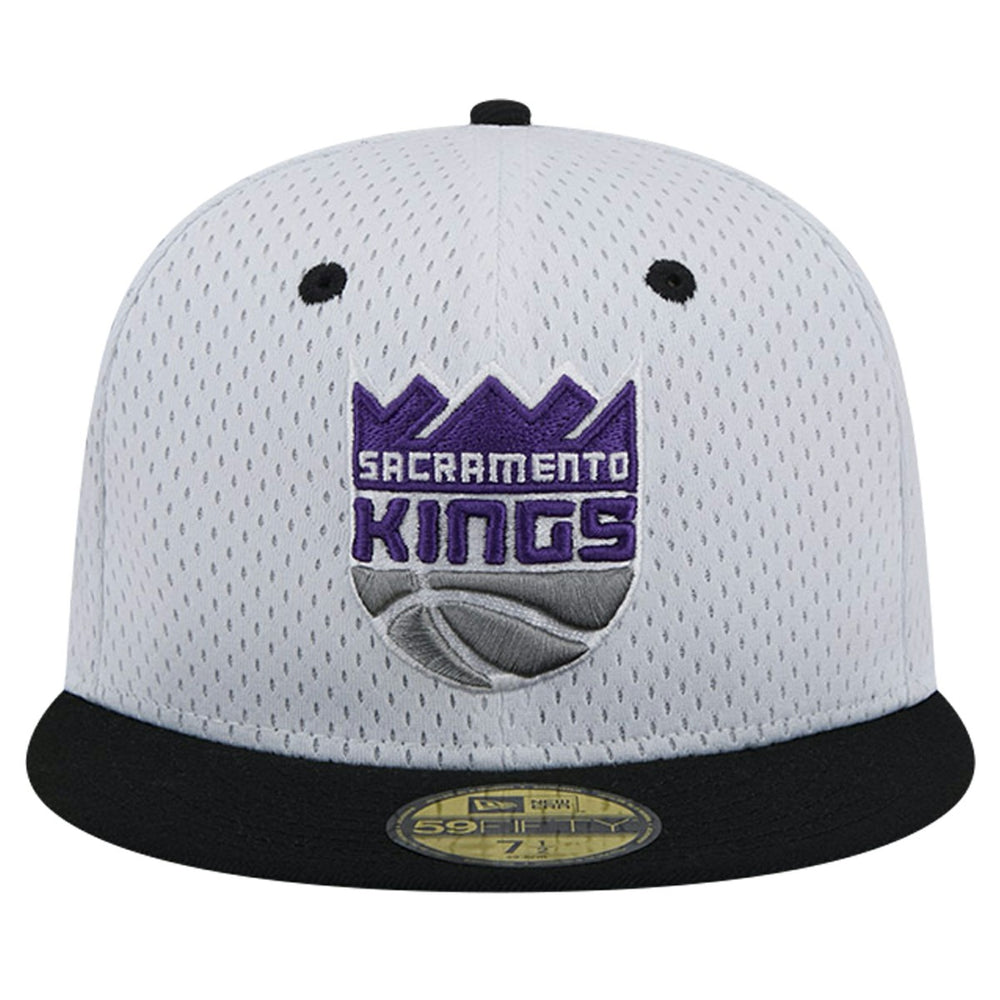 Sacramento Kings Throwback 2Tone 59FIFTY Fitted Hat White/Black | New Era discount