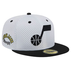 Utah Jazz Throwback 2Tone 59FIFTY Fitted Hat White/Black | New Era online
