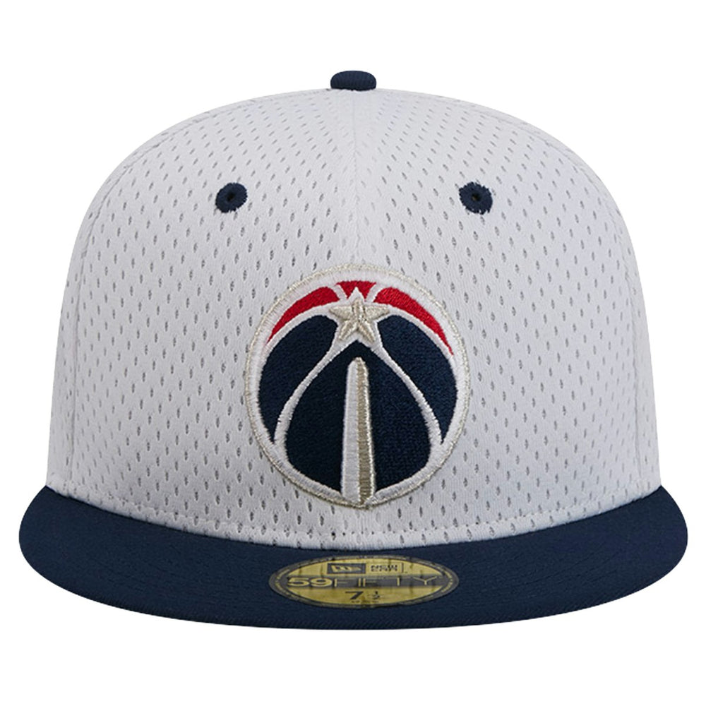 Washington Wizards Throwback 2Tone 59FIFTY Fitted Hat White/Navy | New Era US