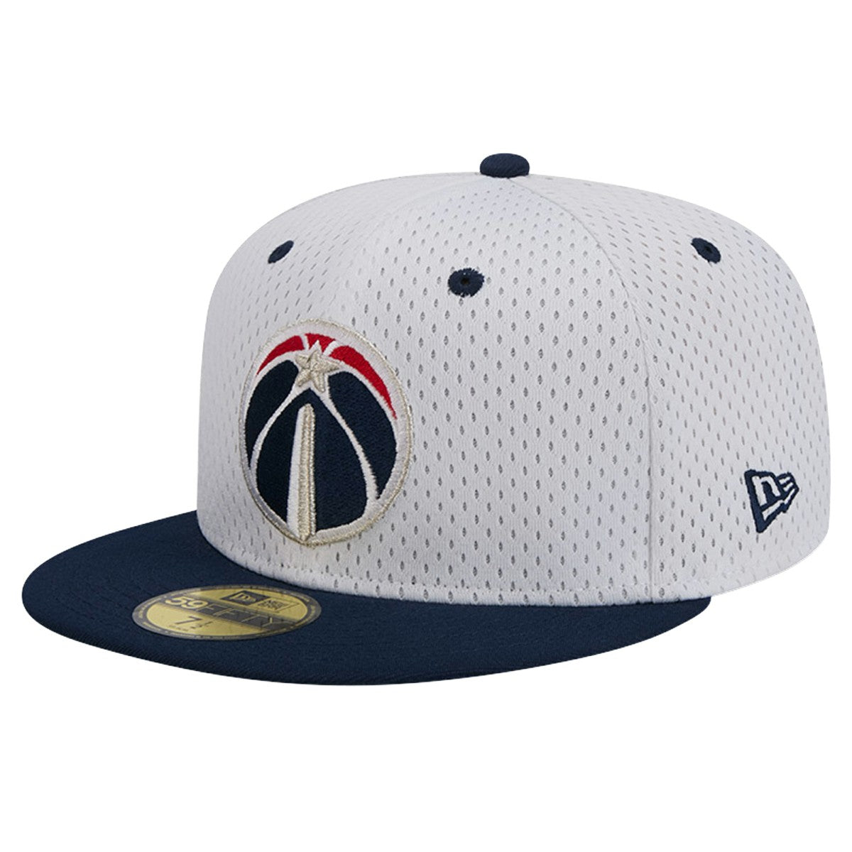 Washington Wizards Throwback 2Tone 59FIFTY Fitted Hat White/Navy | New Era US