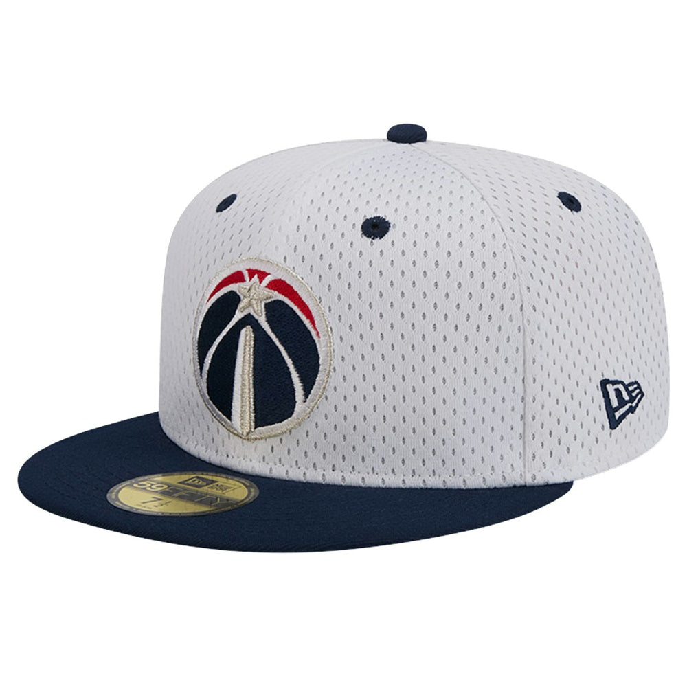 Washington Wizards Throwback 2Tone 59FIFTY Fitted Hat White/Navy | New Era US