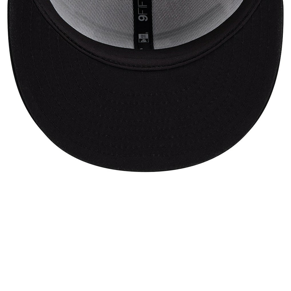Brooklyn Nets Throwback Gradient Tech Font 9FIFTY Snapback Hat White/Black | New Era discount