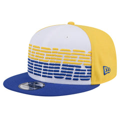 Golden State Warriors Throwback Gradient Tech Font 9FIFTY Snapback Hat for sale White/Royal | New Era Near Me