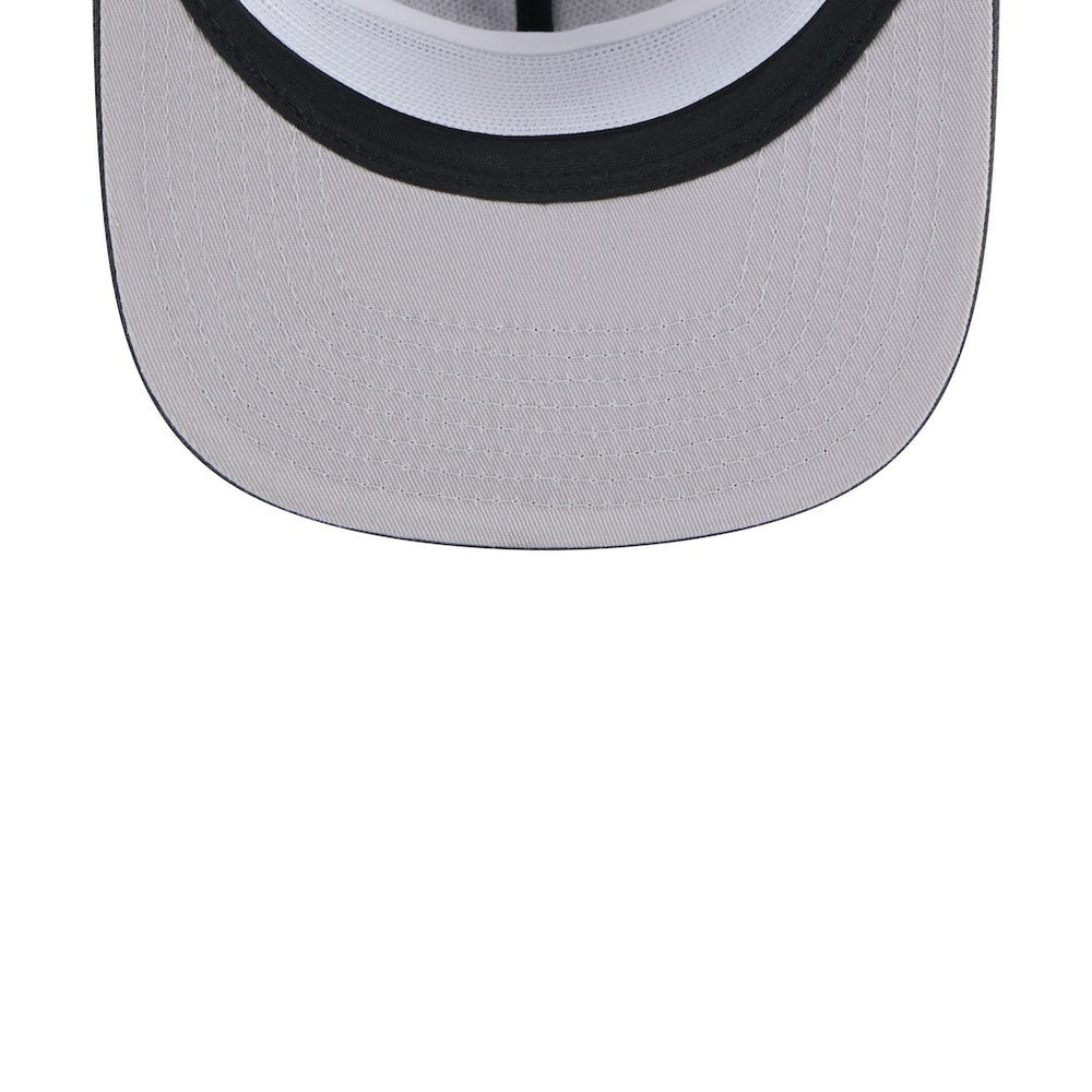Brooklyn Nets Throwback Team Arch Golfer Snapback Hat Black/Charcoal | New Era Near Me