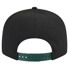 Milwaukee Bucks Throwback Gradient Tech Font 9FIFTY Snapback Hat White/Hunter Green | New Era