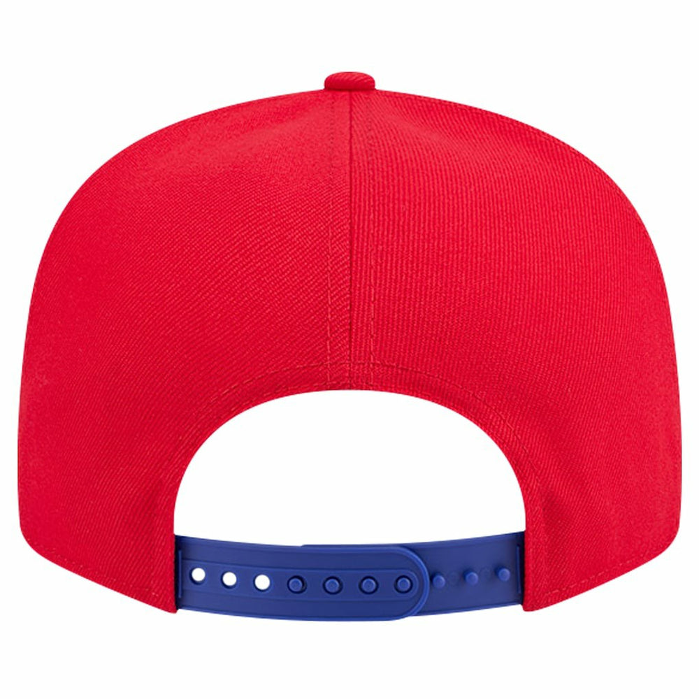 Philadelphia 76ers Throwback Gradient Tech Font 9FIFTY Snapback Hat White/Royal | New Era