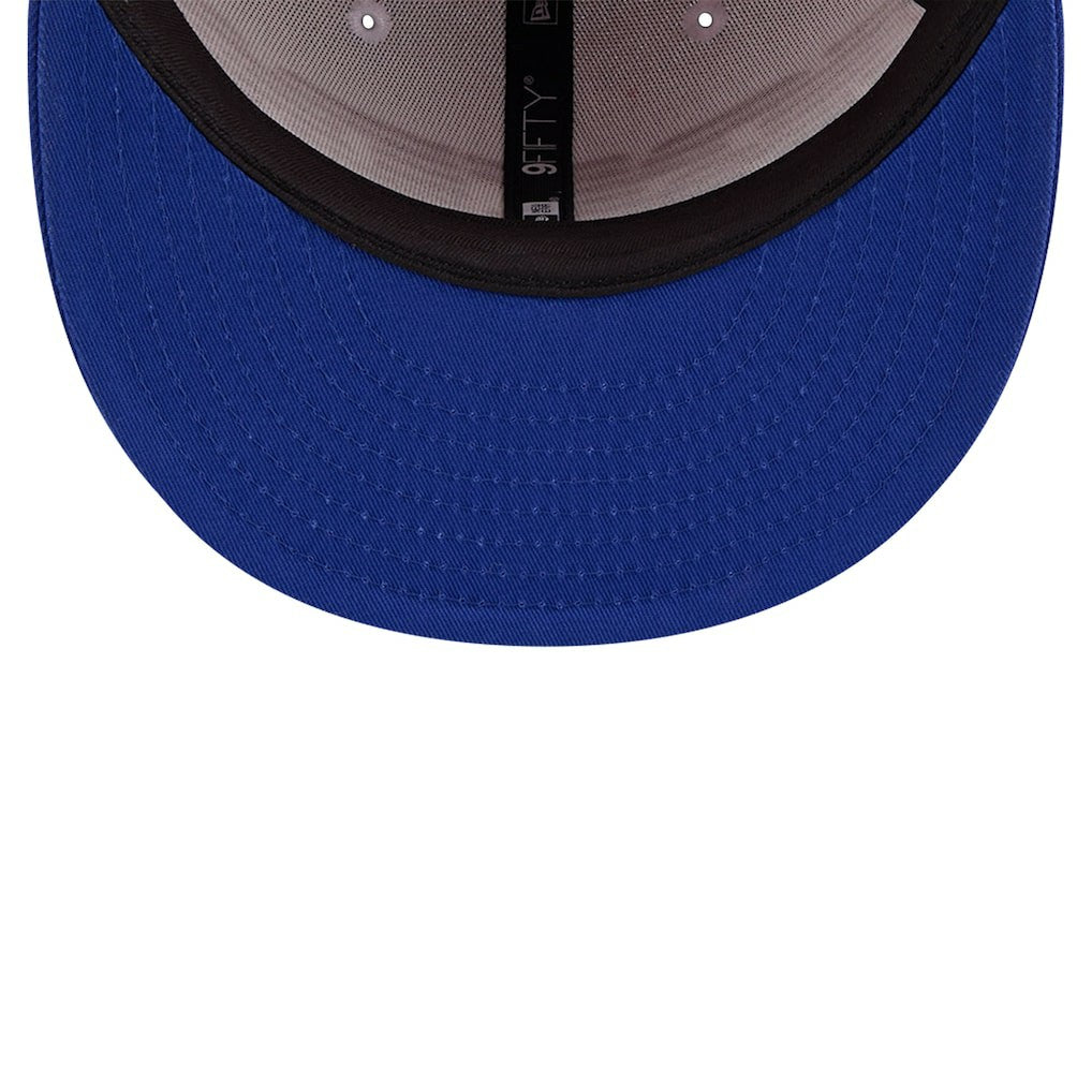Philadelphia 76ers Throwback Gradient Tech Font 9FIFTY Snapback Hat White/Royal | New Era
