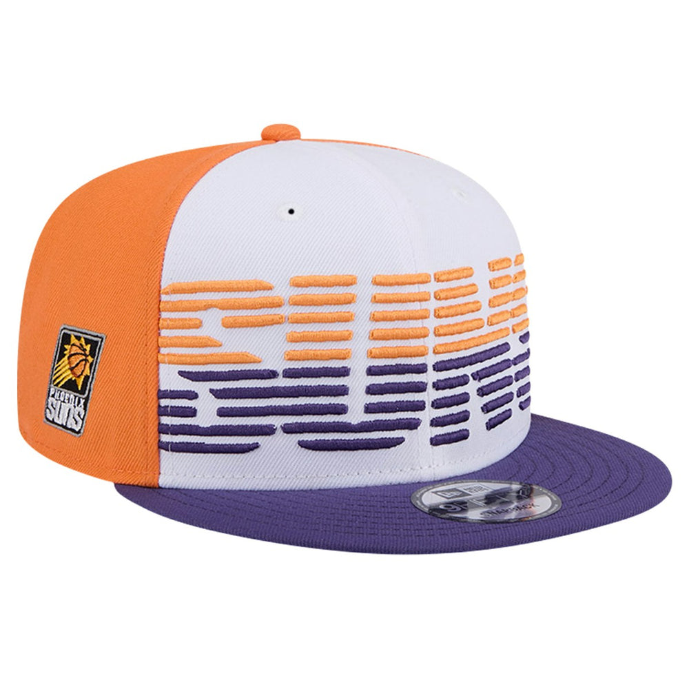 Phoenix Suns Throwback Gradient Tech Font 9FIFTY Snapback Hat White/Purple | New Era Lifestyle