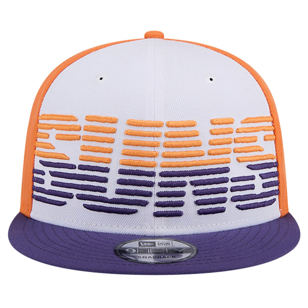 Phoenix Suns Throwback Gradient Tech Font 9FIFTY Snapback Hat White/Purple | New Era Lifestyle