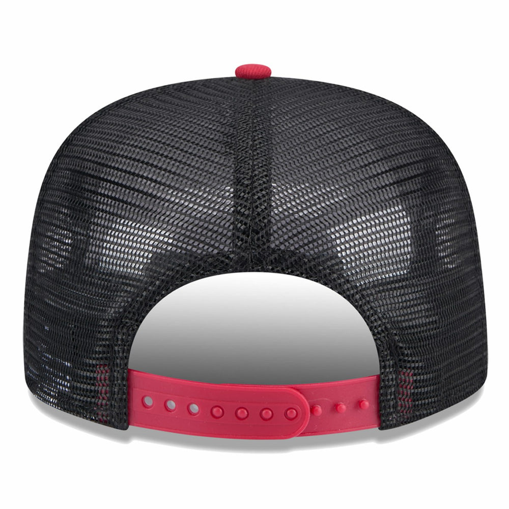 Miami Heat Throwback Team Arch Golfer Snapback Hat Black/Red | New Era