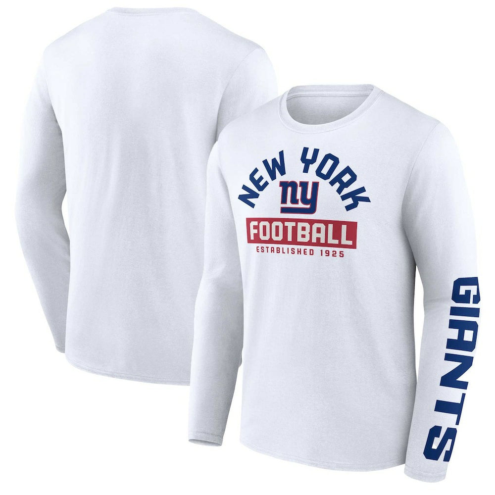 Fanatics New York Giants Long Sleeve T-Shirt White