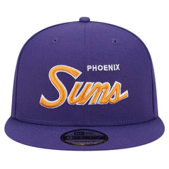 Phoenix Suns Script Side Patch 9FIFTY Snapback Hat Purple | New Era US