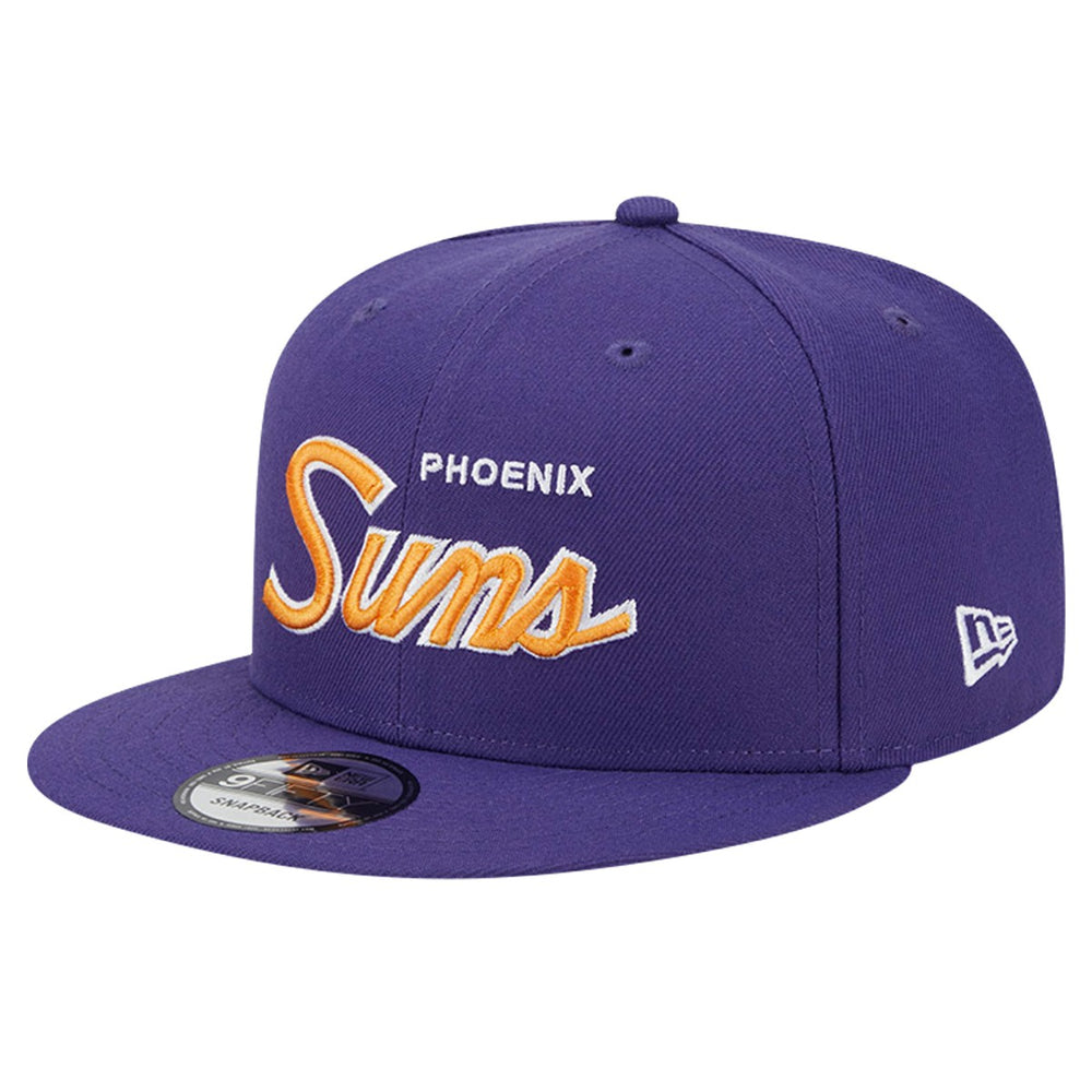 Phoenix Suns Script Side Patch 9FIFTY Snapback Hat Purple | New Era US