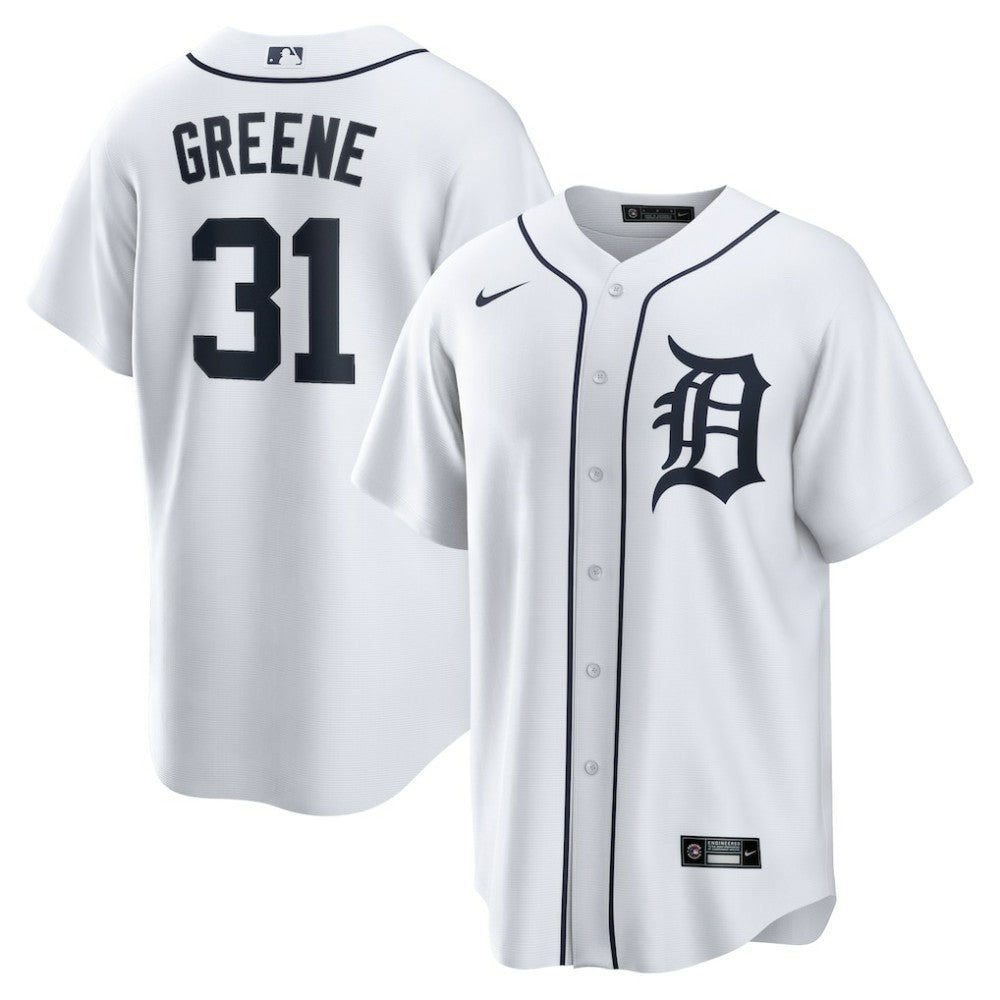 Riley Greene Detroit Tigers Nike Replica Player Jersey - White - Nike Sale