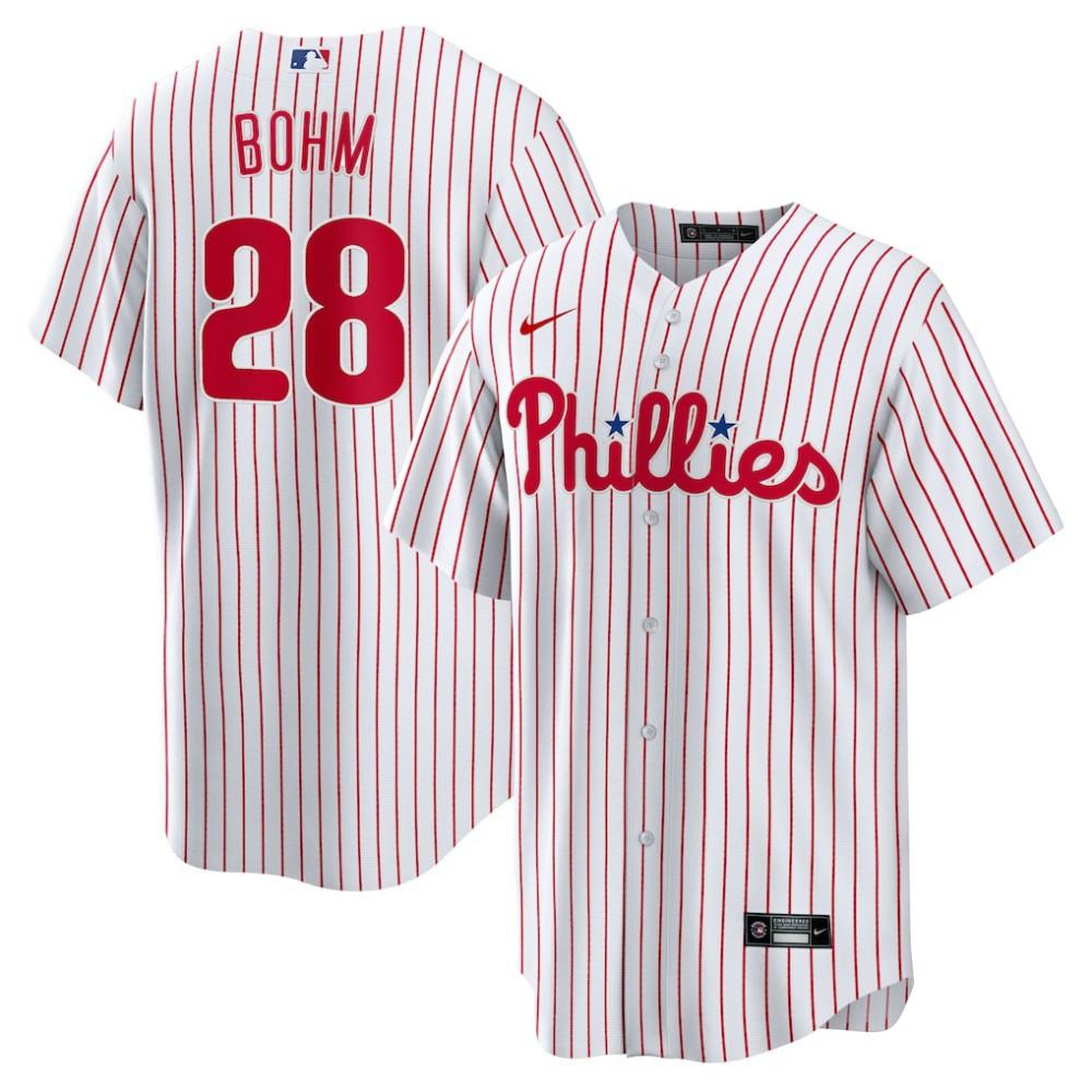Alec Bohm Philadelphia Phillies Nike Replica Player Jersey - White - Nike Online