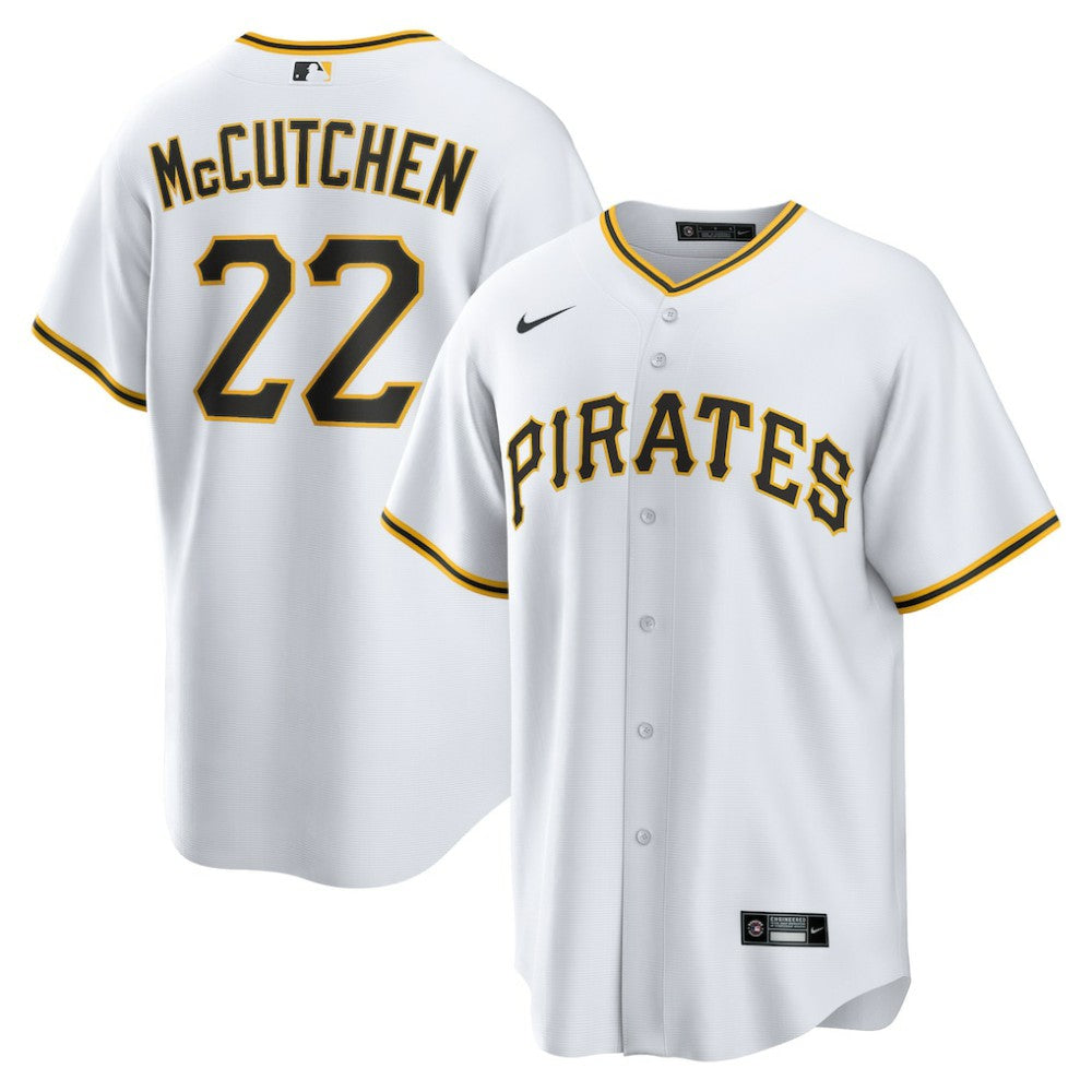 Andrew McCutchen Pittsburgh Pirates Nike Replica Player Jersey - White - Nike Lifestyle