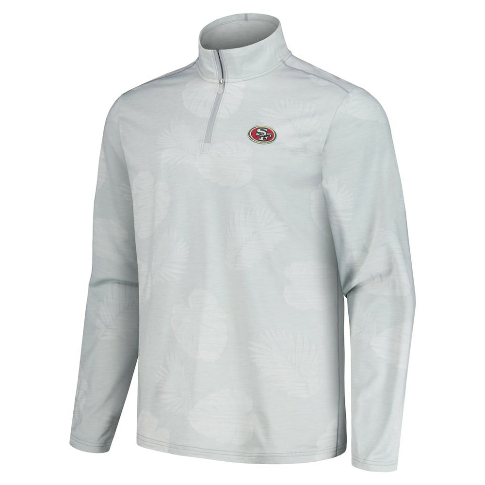 San Francisco 49ers Delray Frond IslandZone Half-Zip Sweatshirt Gray