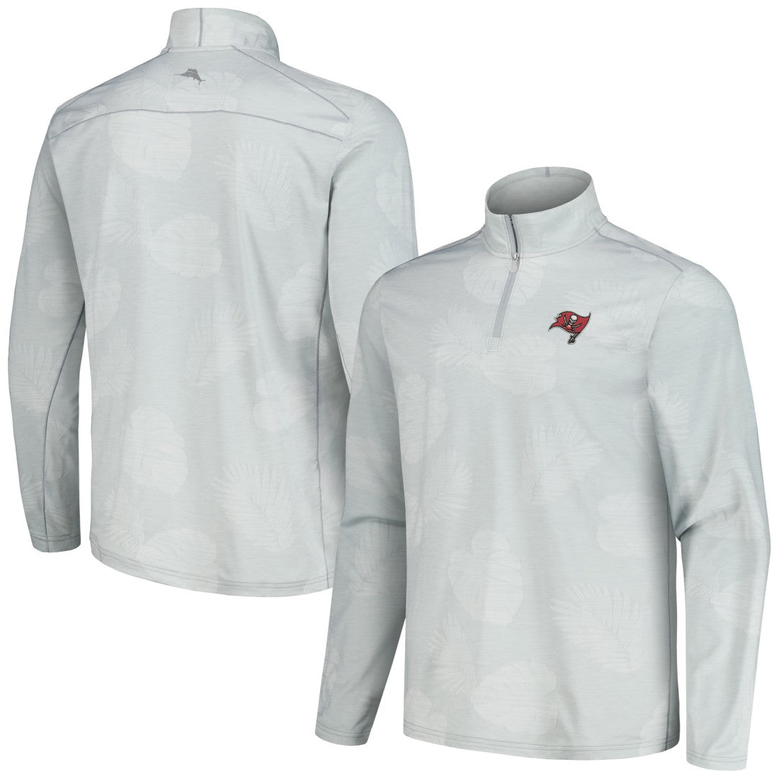Tampa Bay Buccaneers Delray Frond IslandZone Half-Zip Sweatshirt Gray