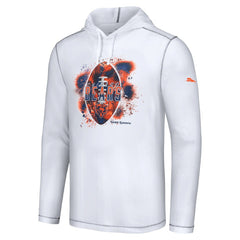 Chicago Bears Graffiti Touchdown Pullover Hoodie White