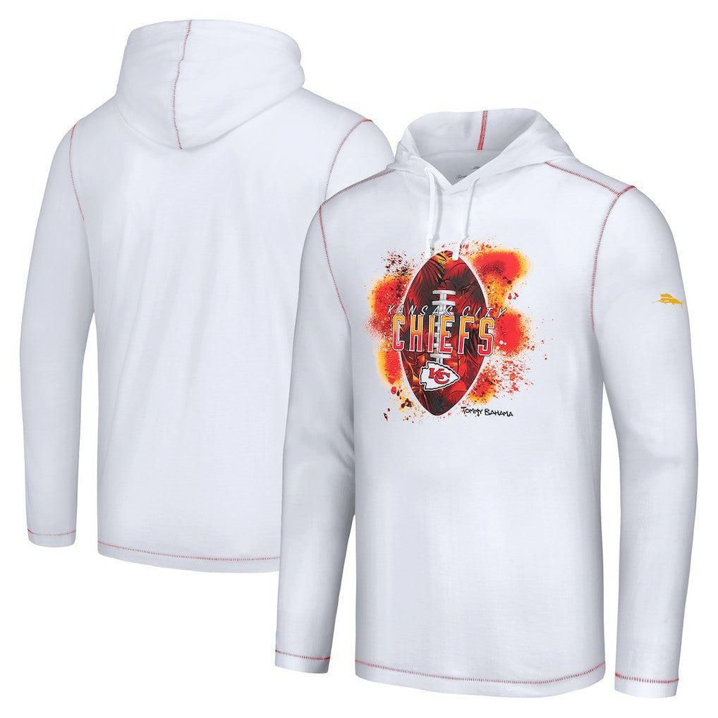 Kansas City Chiefs Graffiti Touchdown Pullover Hoodie White