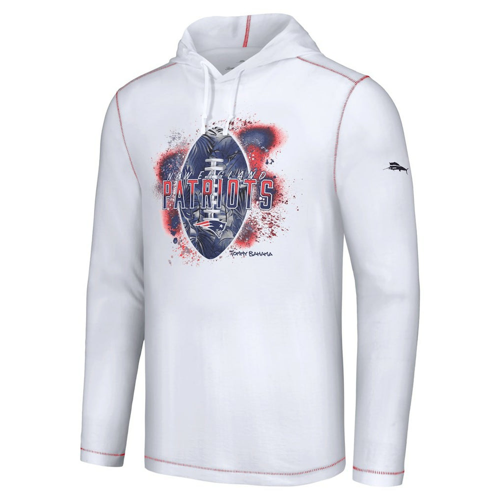 New England Patriots Graffiti Touchdown Pullover Hoodie White