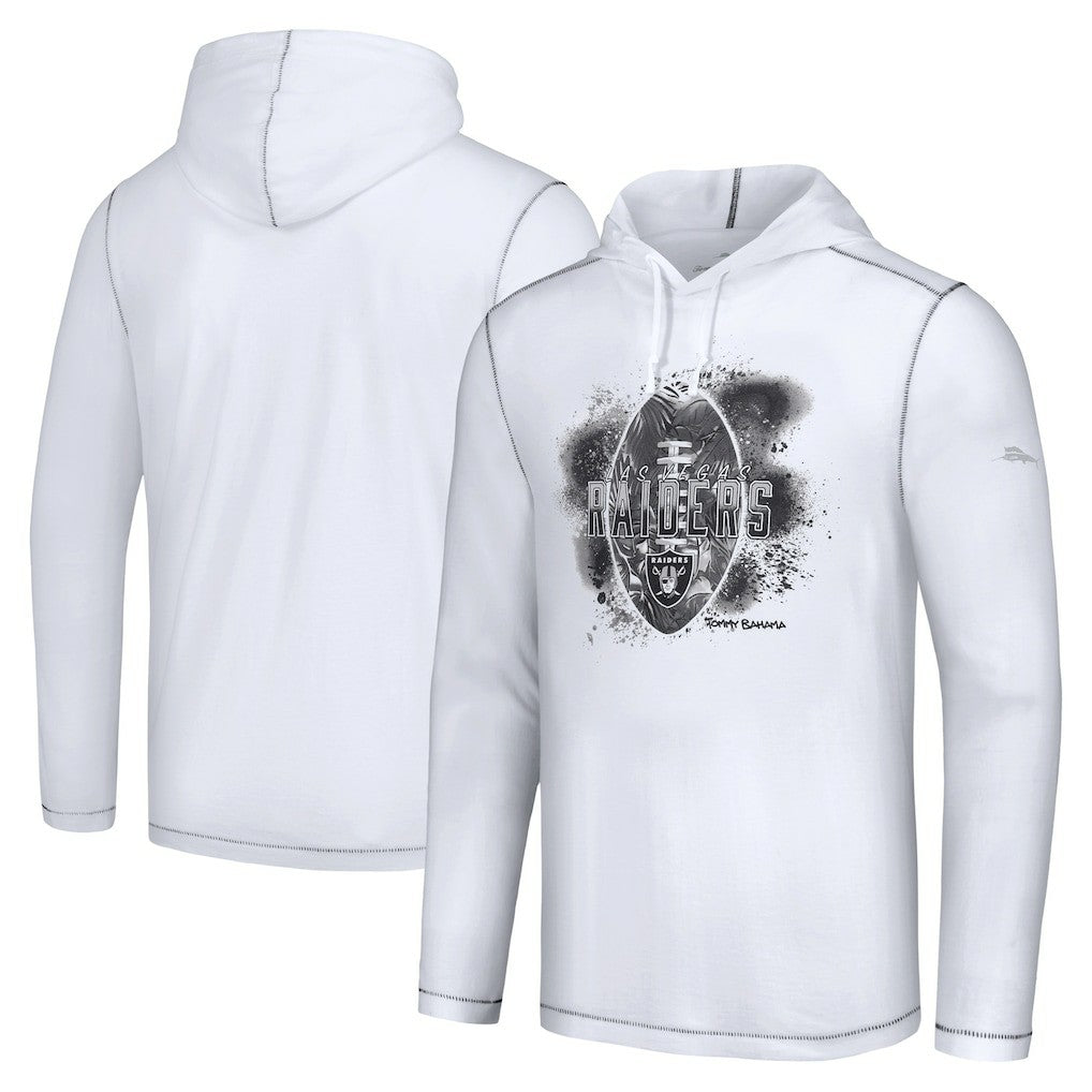 Las Vegas Raiders Graffiti Touchdown Pullover Hoodie White