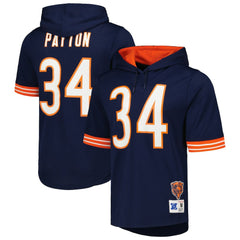 Mitchell & Ness Walter Payton Chicago Bears Retired Player Name & Number Mesh Hoodie T-Shirt Navy