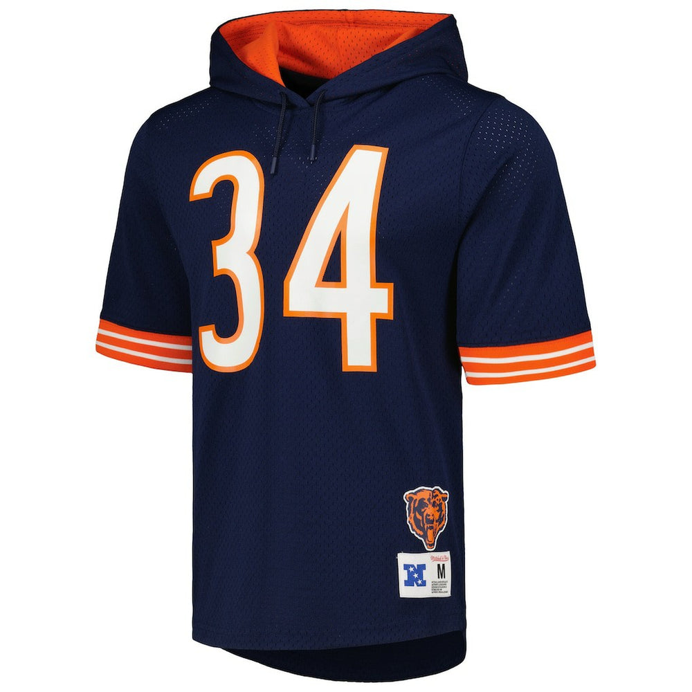 Mitchell & Ness Walter Payton Chicago Bears Retired Player Name & Number Mesh Hoodie T-Shirt Navy