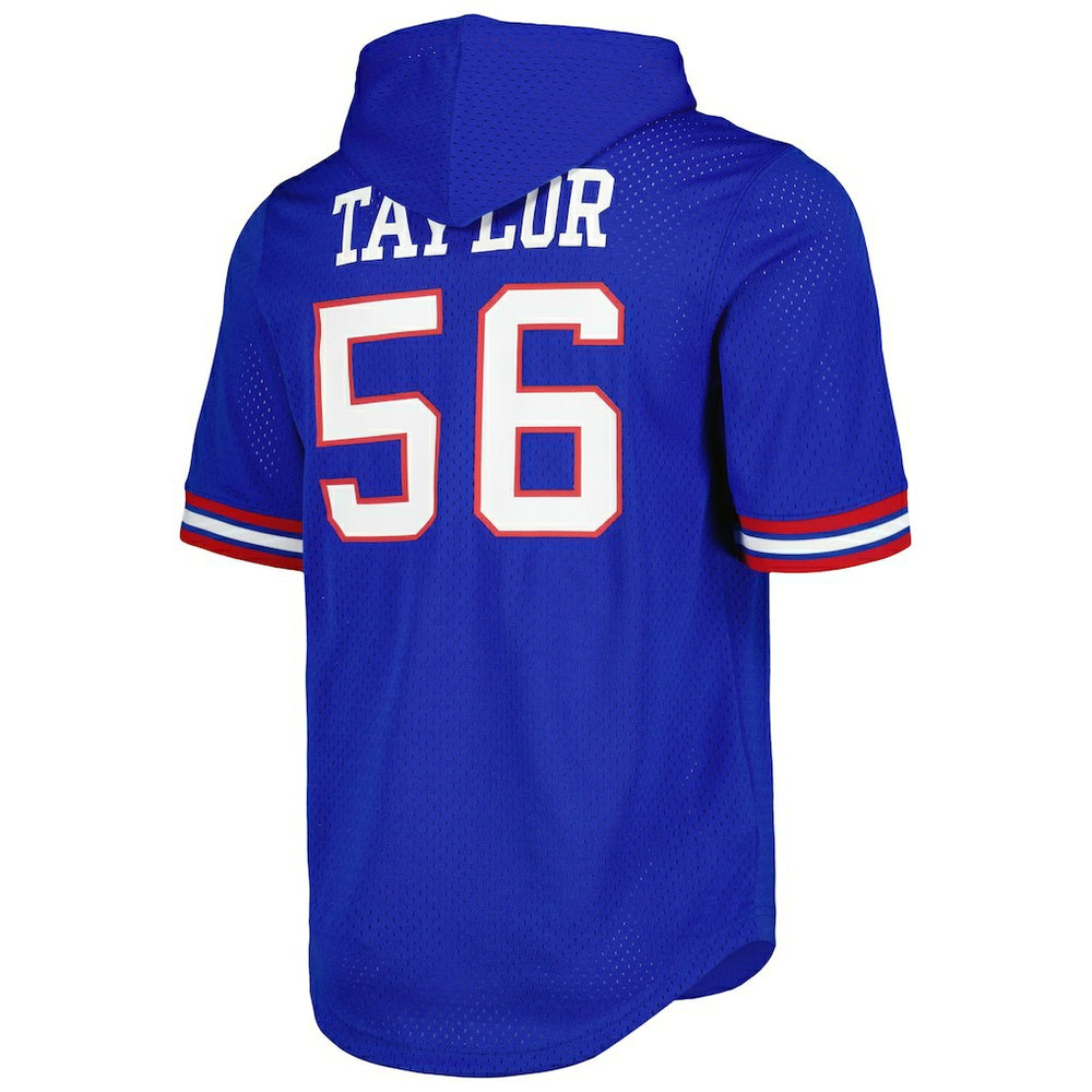 Mitchell & Ness Lawrence Taylor New York Giants Retired Player Name & Number Mesh Hoodie T-Shirt Royal