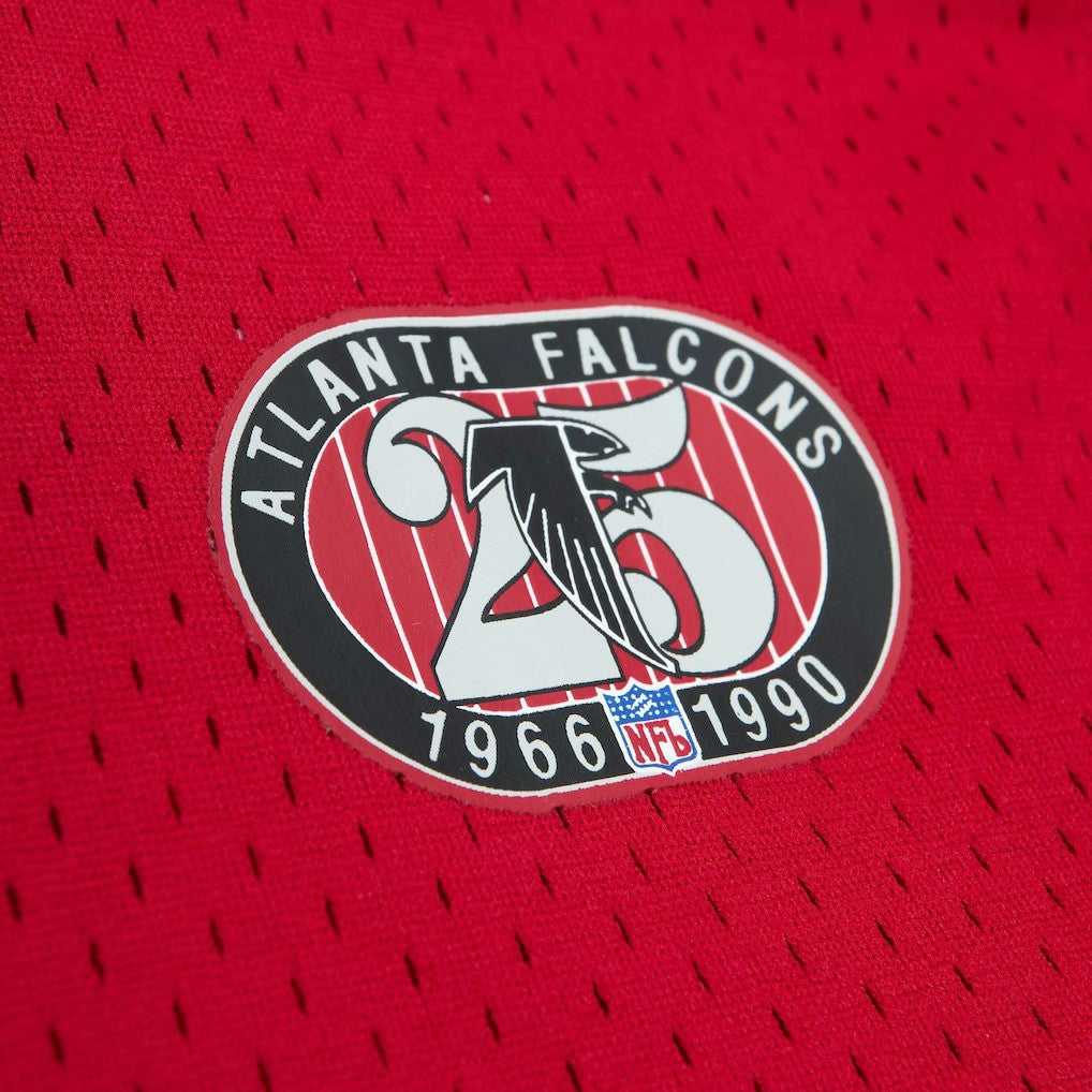 Mitchell & Ness Deion Sanders Atlanta Falcons Retired Player Name & Number Mesh Top Red