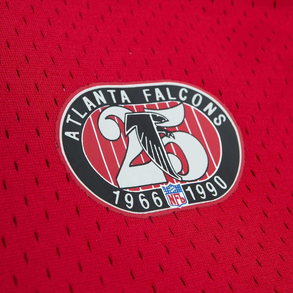 Mitchell & Ness Deion Sanders Atlanta Falcons Retired Player Name & Number Mesh Top Red