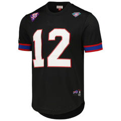 Mitchell & Ness Jim Kelly Buffalo Bills Retired Player Name & Number Mesh Top Black