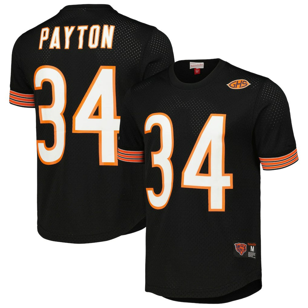 Mitchell & Ness Walter Payton Chicago Bears Retired Player Name & Number Mesh Top Black