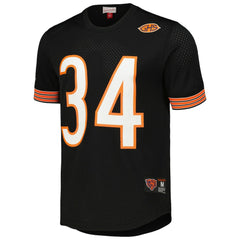 Mitchell & Ness Walter Payton Chicago Bears Retired Player Name & Number Mesh Top Black