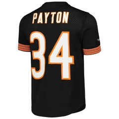 Mitchell & Ness Walter Payton Chicago Bears Retired Player Name & Number Mesh Top Black
