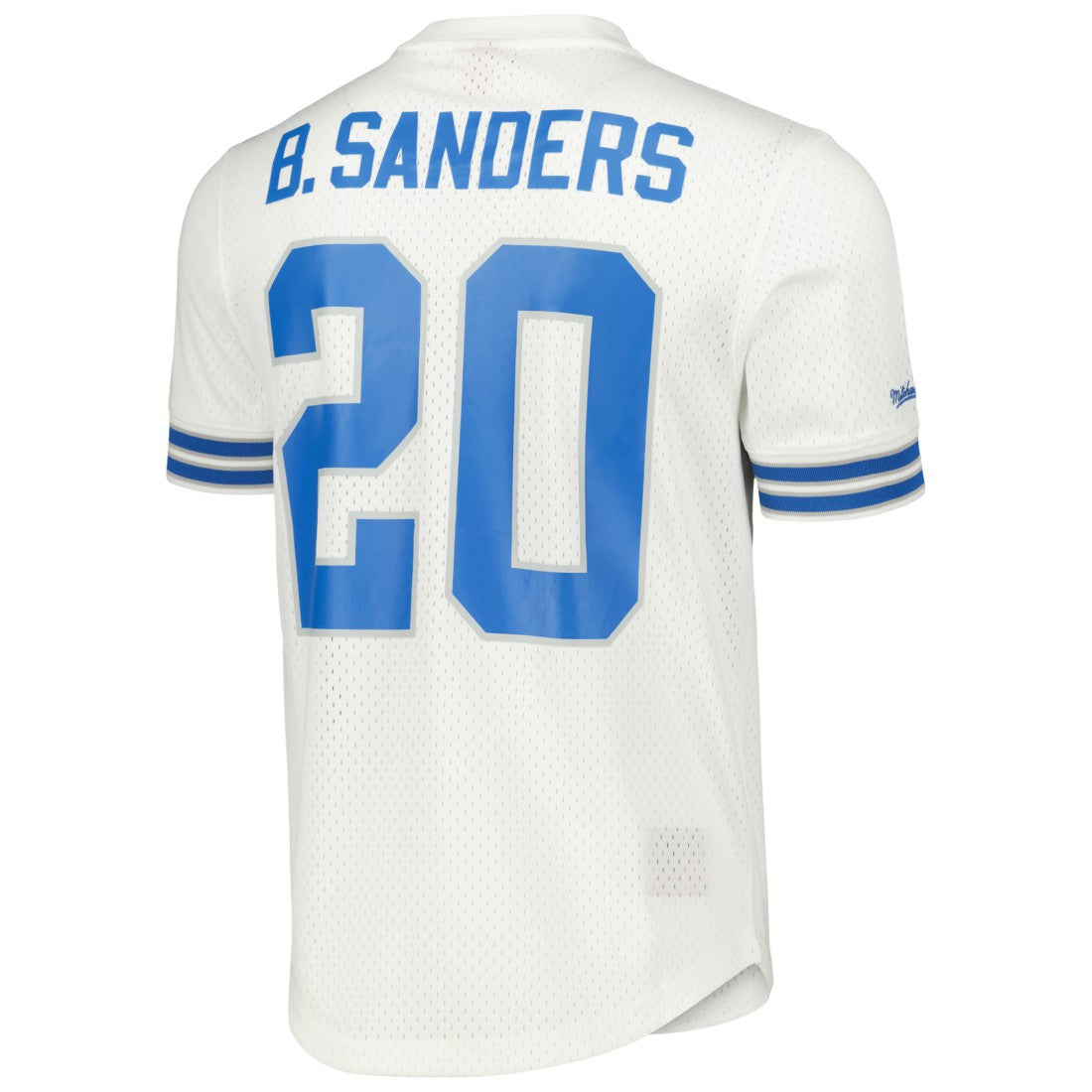 Mitchell & Ness Barry Sanders Detroit Lions Retired Player Name & Number Mesh Top White