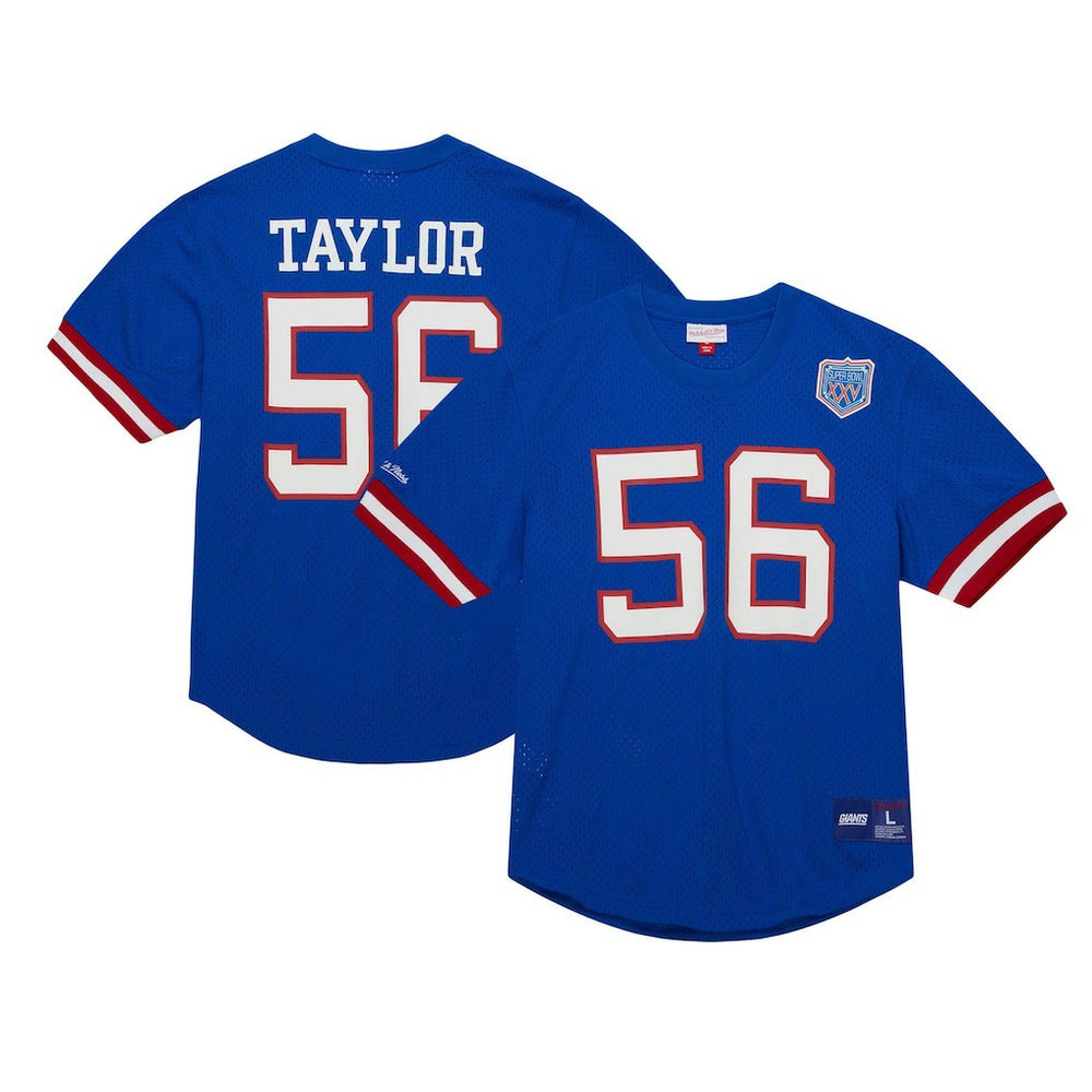 Mitchell & Ness Lawrence Taylor New York Giants Retired Player Name & Number Mesh Top Royal